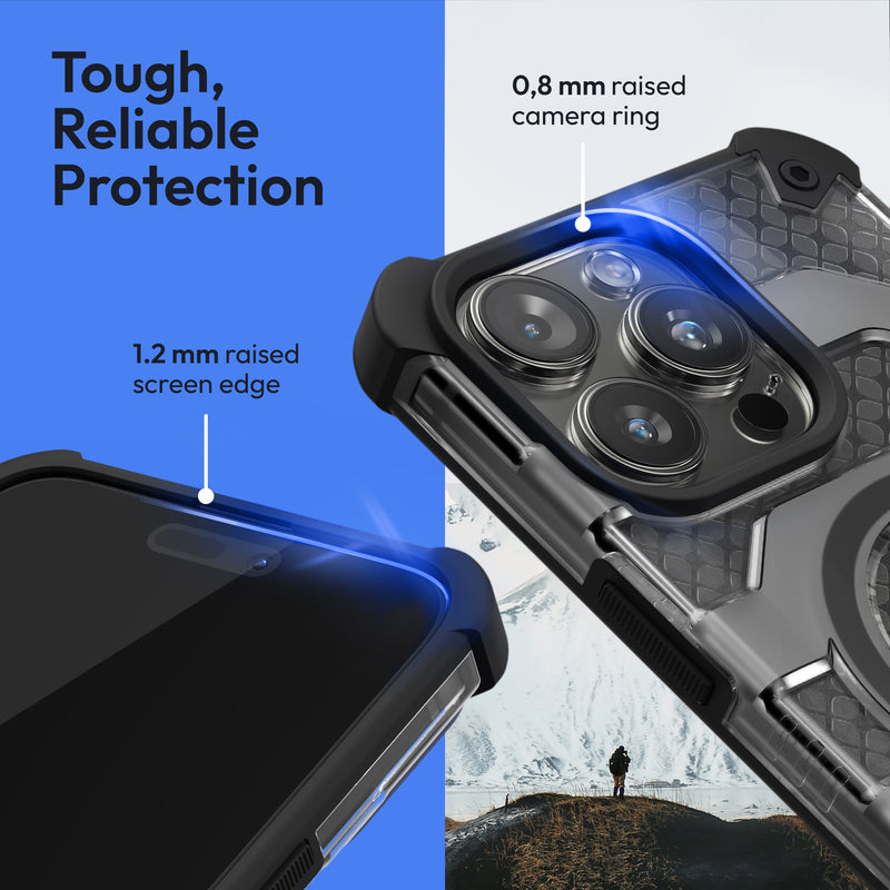 Oakshield Handyhülle für das iPhone 15 Pro Max Hülle Cover kompatibel mit MagSafe-Zubehör Schutzhülle mit Falltest nach Militärstandard