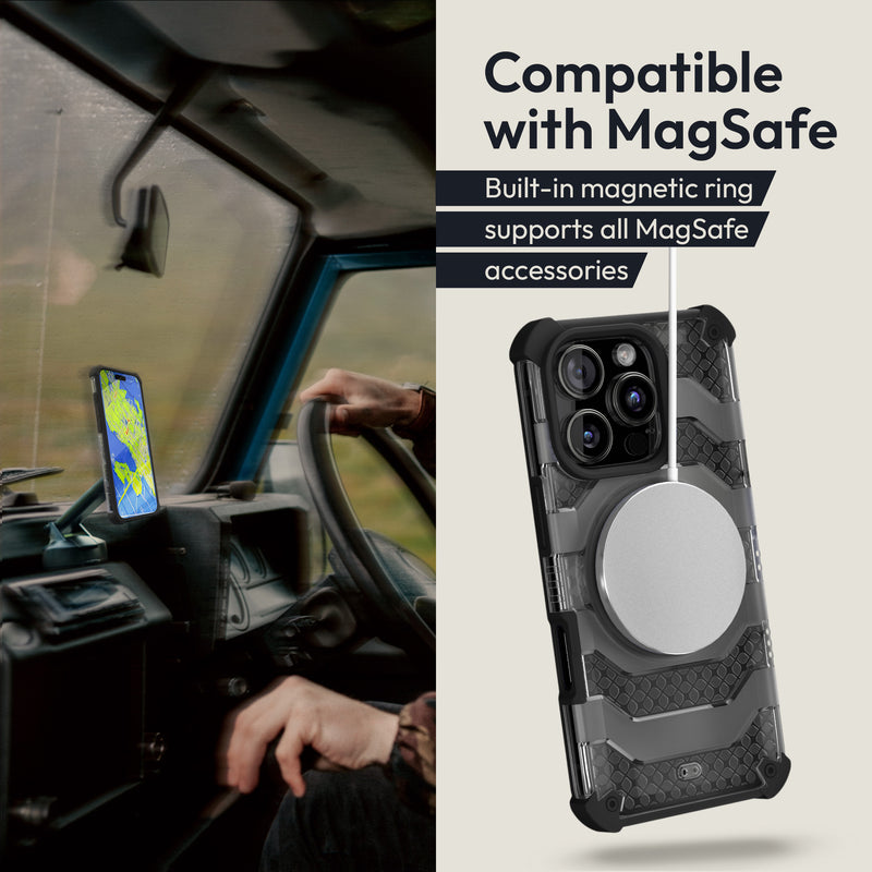 Oakshield Handyhülle kompatibel mit Iphone 16 Pro Hülle Case kompatibel mit MagSafe-Zubehör Iphone 16 Pro Schutzhülle mit Falltest nach Militärstandard