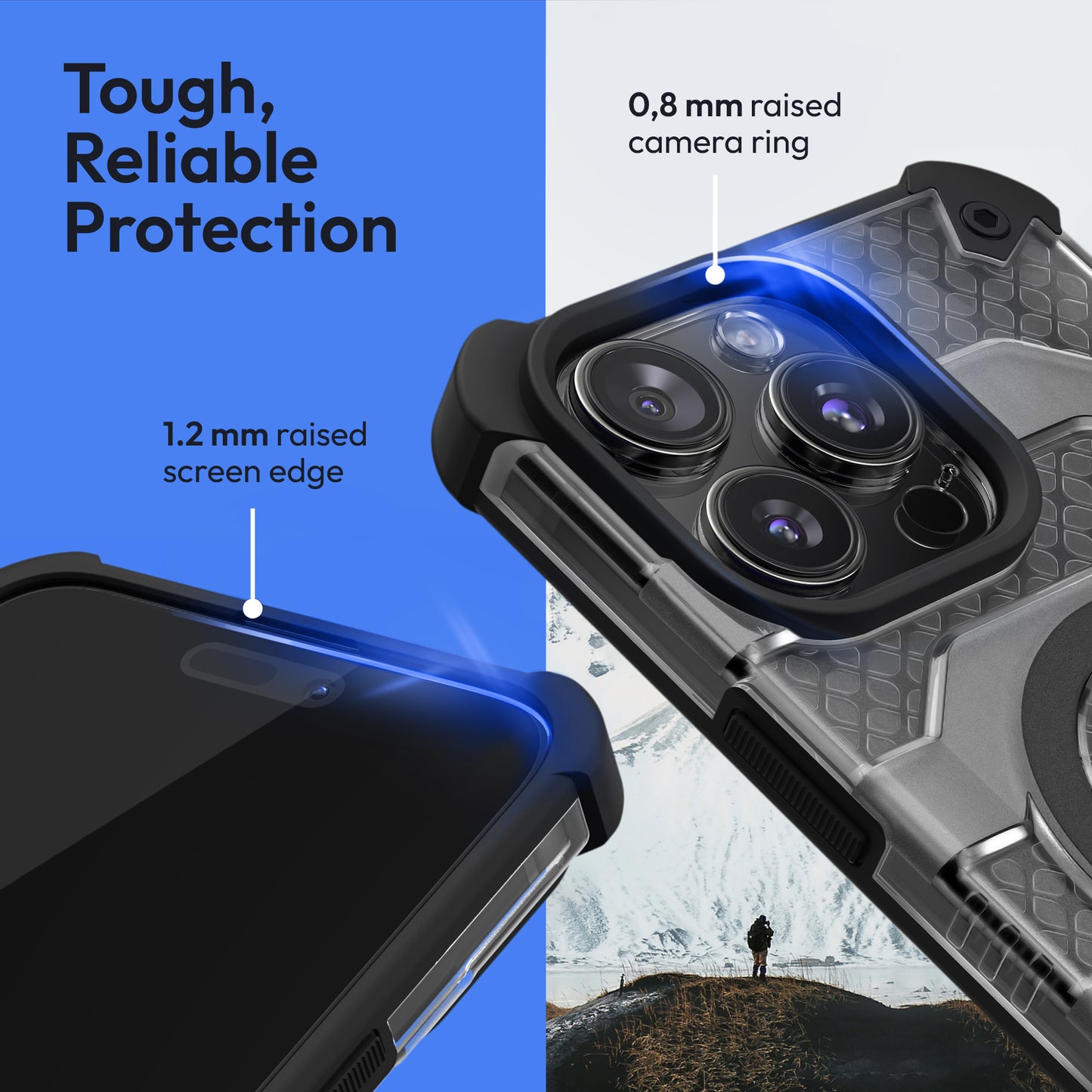 Oakshield Handyhülle kompatibel mit Iphone 16 Pro Max Hülle Case kompatibel mit MagSafe-Zubehör Schutzhülle mit Falltest nach Militärstandard