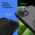 Oakshield Hülle für Apple iPhone 17e / iPhone 16e Hülle - Magnetische Handyhülle halbtransparent - Schutzhülle stoßfest mit Kameraschutz - Mit Glas Folie - Case