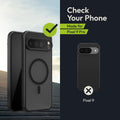 Oakshield Hülle für Google Pixel 9 Pro Hülle Magnetische Handyhülle halbtransparent Schutzhülle stoßfest mit Kameraschutz Mit Glas Folie Case