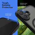 Oakshield Hülle für Apple iPhone 17 Hülle - Magnetische Handyhülle halbtransparent - Schutzhülle stoßfest mit Kameraschutz - Mit Glas Folie - Case