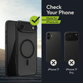 Oakshield Hülle für Apple iPhone Air Hülle - Magnetische Handyhülle halbtransparent - Schutzhülle stoßfest mit Kameraschutz - Mit Glas Folie - Case