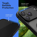 Oakshield Hülle für Apple iPhone 17 Pro Hülle - Magnetische Handyhülle halbtransparent - Schutzhülle stoßfest mit Kameraschutz - Mit Glas Folie - Case