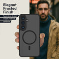 Oakshield Hülle für Samsung Galaxy S26 Hülle - Magnetische Handyhülle halbtransparent - Schutzhülle stoßfest mit Kameraschutz - Mit Glas Folie - Case