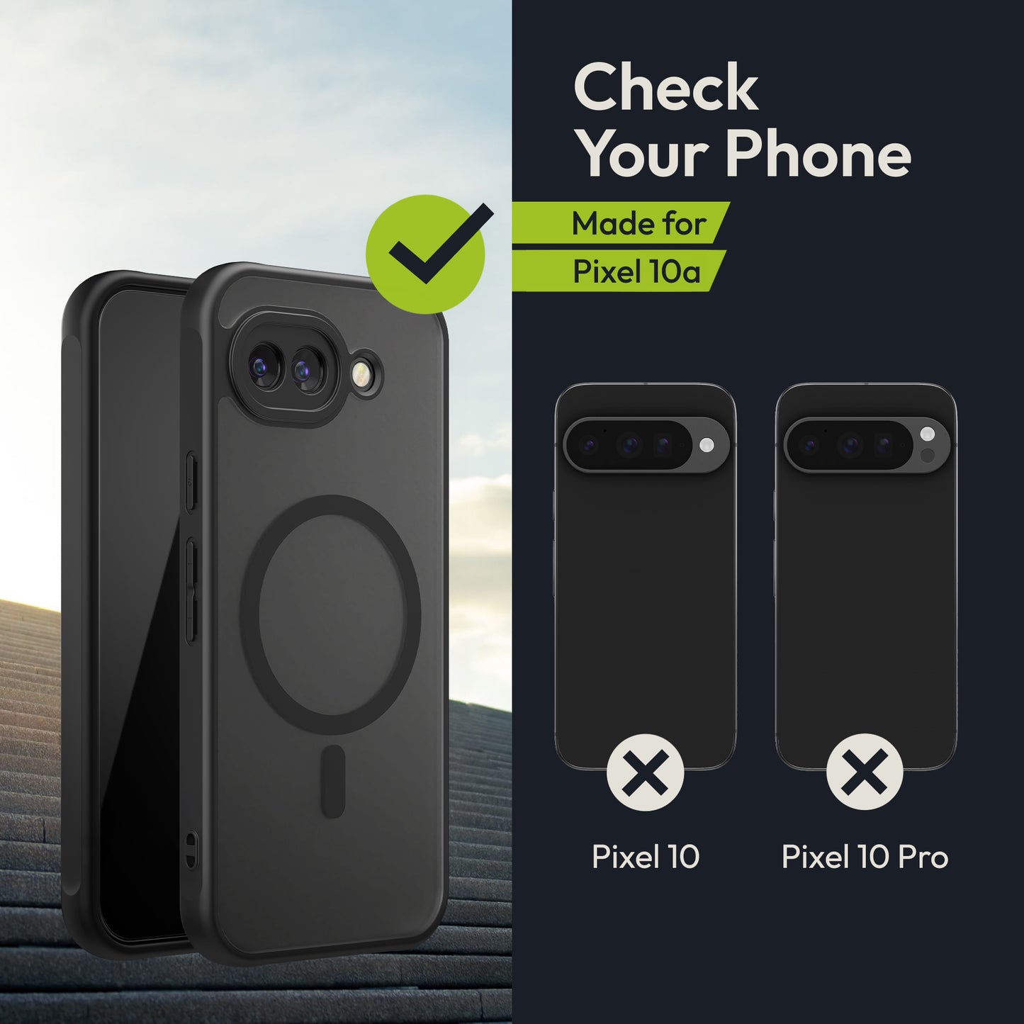 Oakshield Hülle für Google Pixel 10a Hülle Magnetische Handyhülle halbtransparent Schutzhülle stoßfest mit Kameraschutz Mit Glas Folie Case
