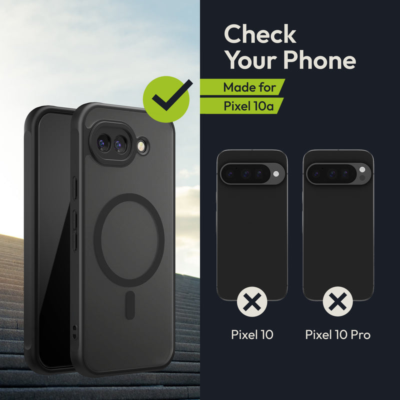 Oakshield Hülle für Google Pixel 10a Hülle Magnetische Handyhülle halbtransparent Schutzhülle stoßfest mit Kameraschutz Mit Glas Folie Case