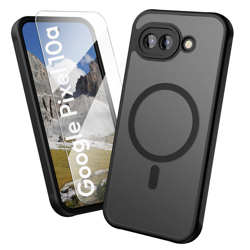 Oakshield Hülle für Google Pixel 10a Hülle - Magnetische Handyhülle halbtransparent - Schutzhülle stoßfest mit Kameraschutz - Case in Schwarz Schwarz  