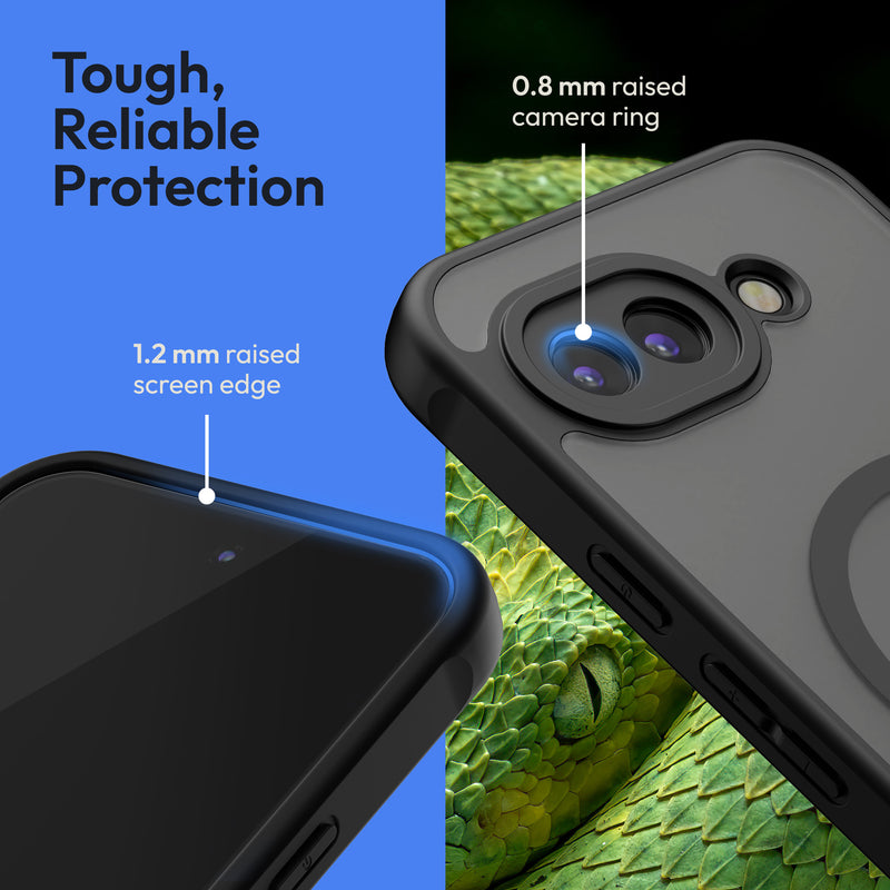 Oakshield Hülle für Google Pixel 10a Hülle Magnetische Handyhülle halbtransparent Schutzhülle stoßfest mit Kameraschutz Mit Glas Folie Case